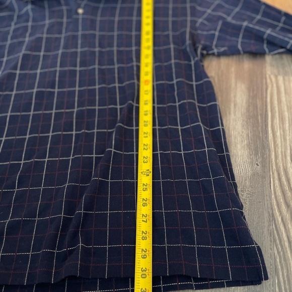 Vintage Tommy Hilfiger Polo Shirt Men NB Check Window-Pane Long Sleeve 90s - Picture 4 of 8